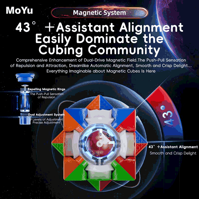 MoYu WeiLong WRM V9 20-Magnet Ball Core 3x3x3 Speed Cube Stickerless